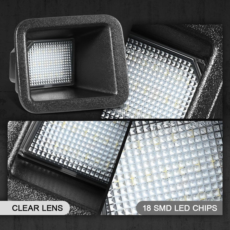 NUVISION LIGHTING Pair of LED License Plate Lights Compatible with 17-22 F250 SD F350 SD F450 SD, FO2870103 FO2870104, NVL-LPL-030 - Image 4